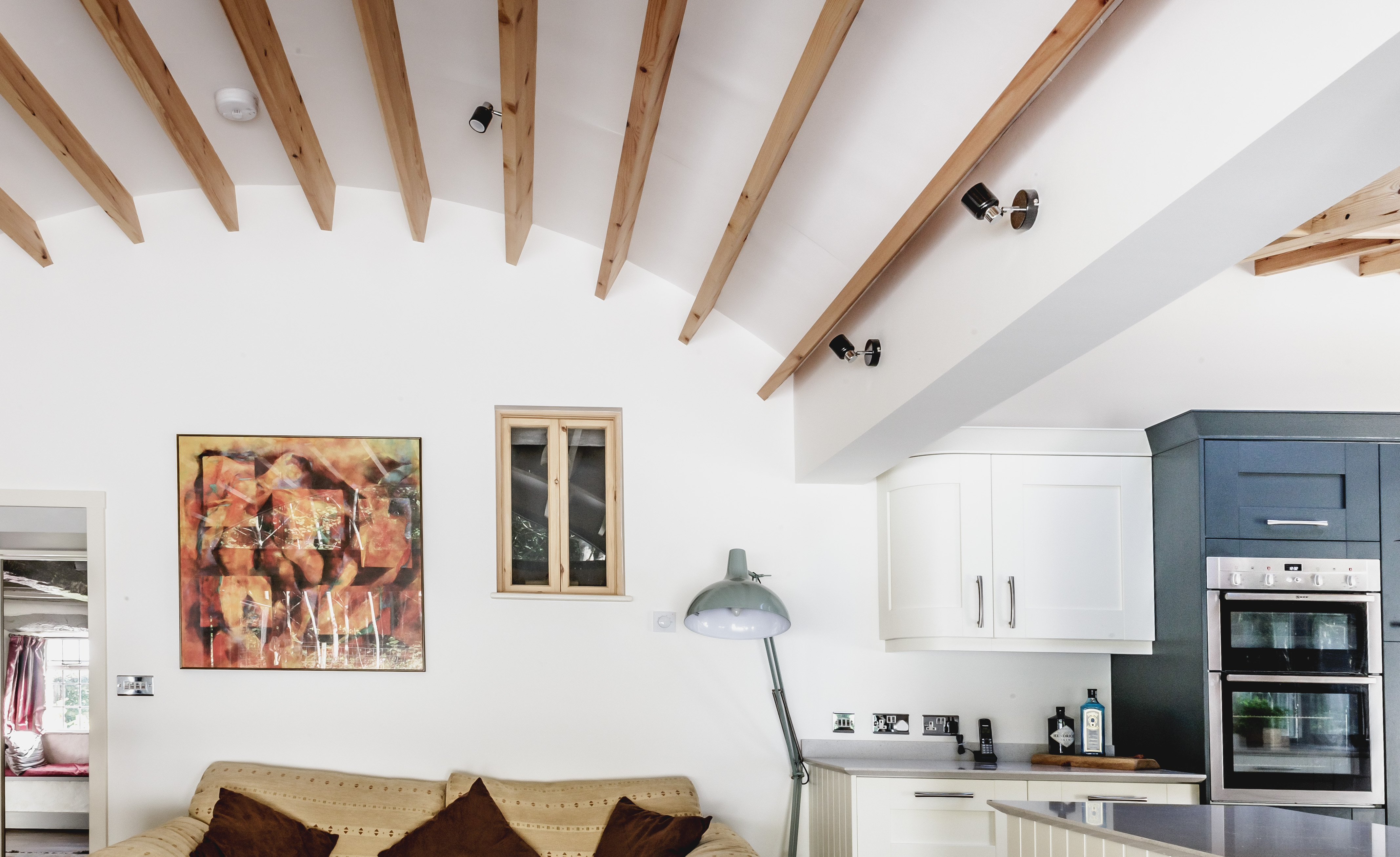 Listed Cottage Extension in Thorverton, Exeter Living Space