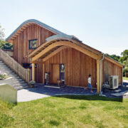 Natural shaped roof of eco friendly house house